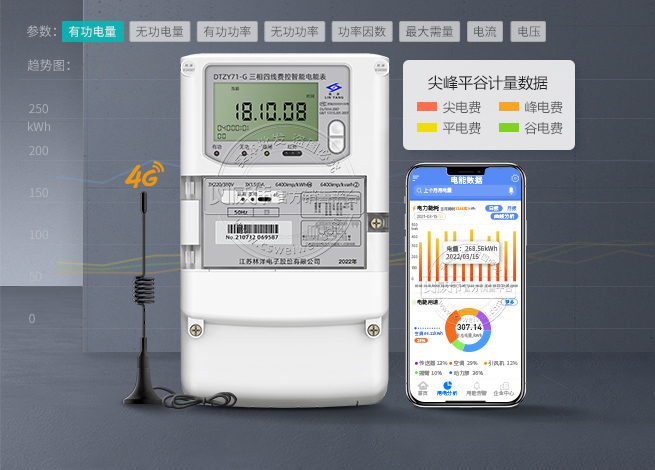 林洋三相4G無(wú)線(xiàn)智能電表